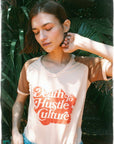 Death to Hustle Culture | Women's Raglan Graphic Te