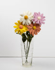 Pastel Daisy Felt Flower Stems