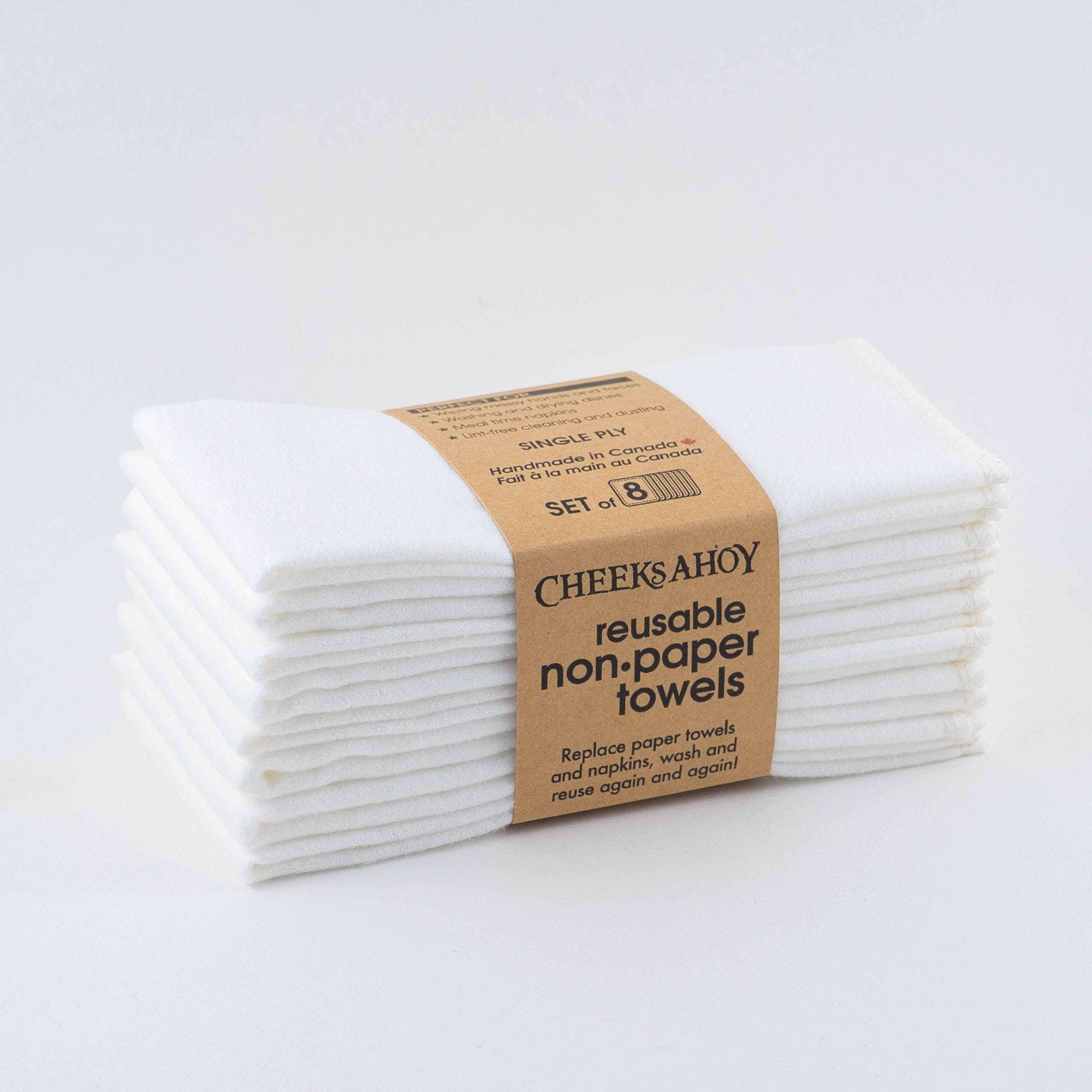 Reusable Non-Paper Towels - Single-Ply