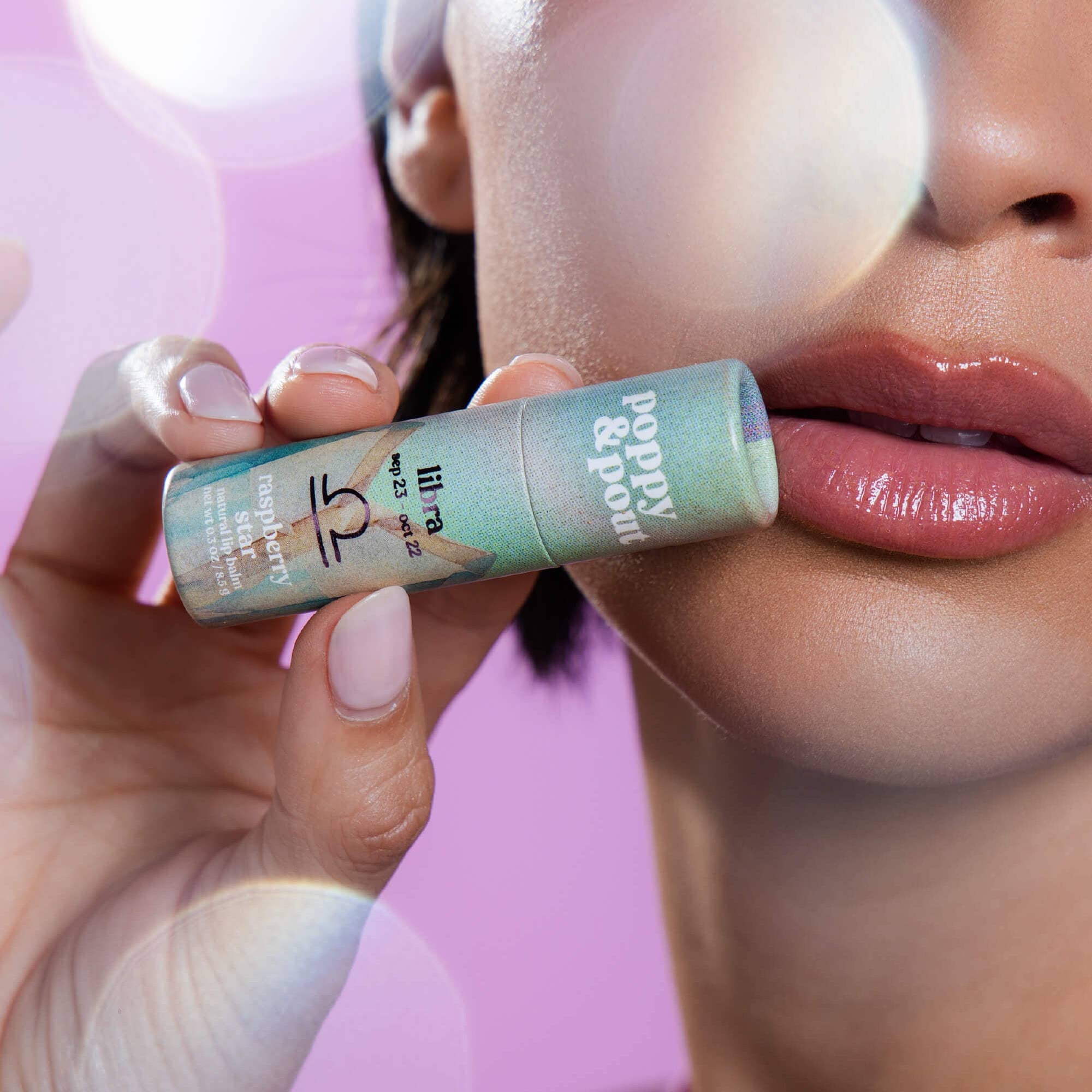Lip Balm, Zodiac, Libra Raspberry Star