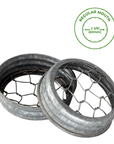 Galvanized Metal Flower Organizer Frog Lid for Mason Jars