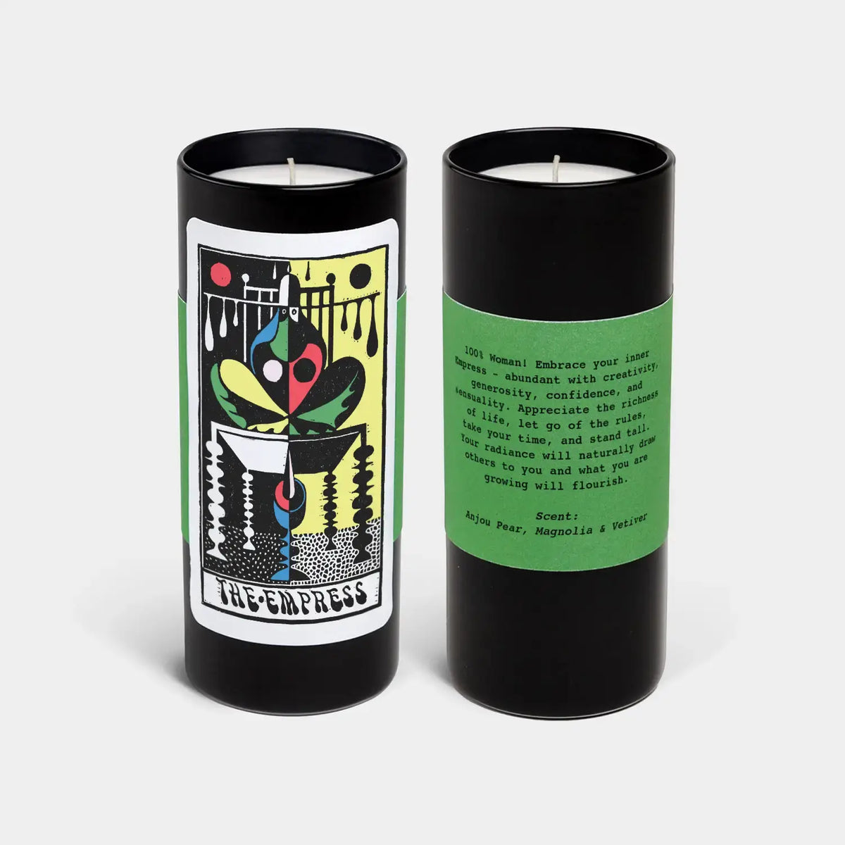 Tarot Candle, The Empress  - 6" Tall &amp; 60Hr Burn, Scented