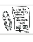 Badge Bomb - Gemma Correll - Clippy Rectangle Magnet