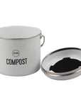 Compost Bin  0.8 Gallons - White