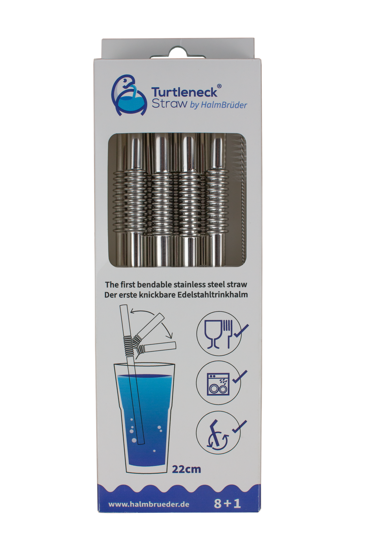 Turtleneck Stainless Steel Bendable Straw sets