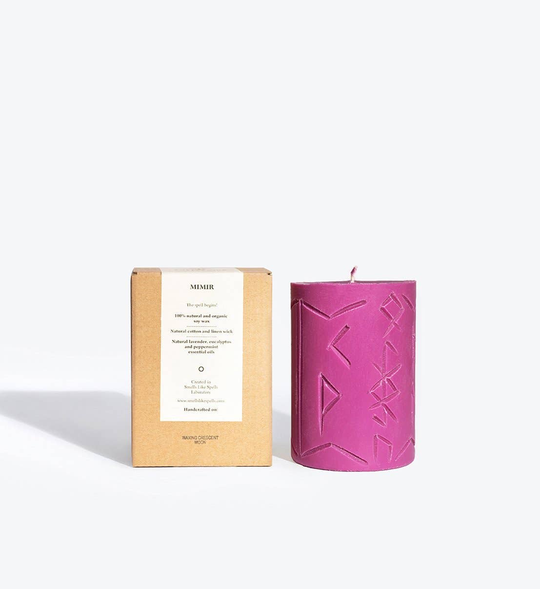 Mimir | Rune Carved Candle inspired by Norse Magic | Clarity