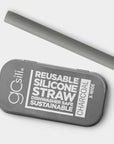 GoSili® 8.5" Extra Wide Silicone Straw, Eco-Friendly, Soft Reusable Boba/Milkshake Collapsible Drinking Straw with Travel Case