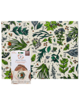 Bees Wrap Beeswax Reusable Bread Wrap - Herb Garden Print