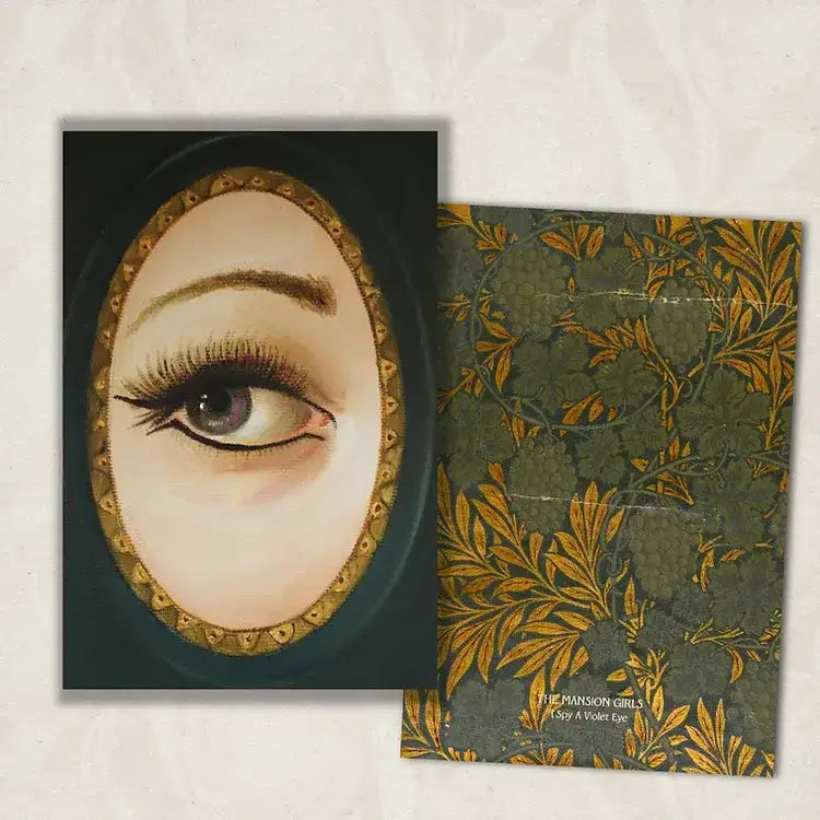I Spy A Violet Eye. Double-sided Print