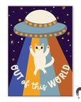 Out of This World Cat Rectangle Magnet