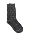 Socks that Support Music (Gray Music Notes)