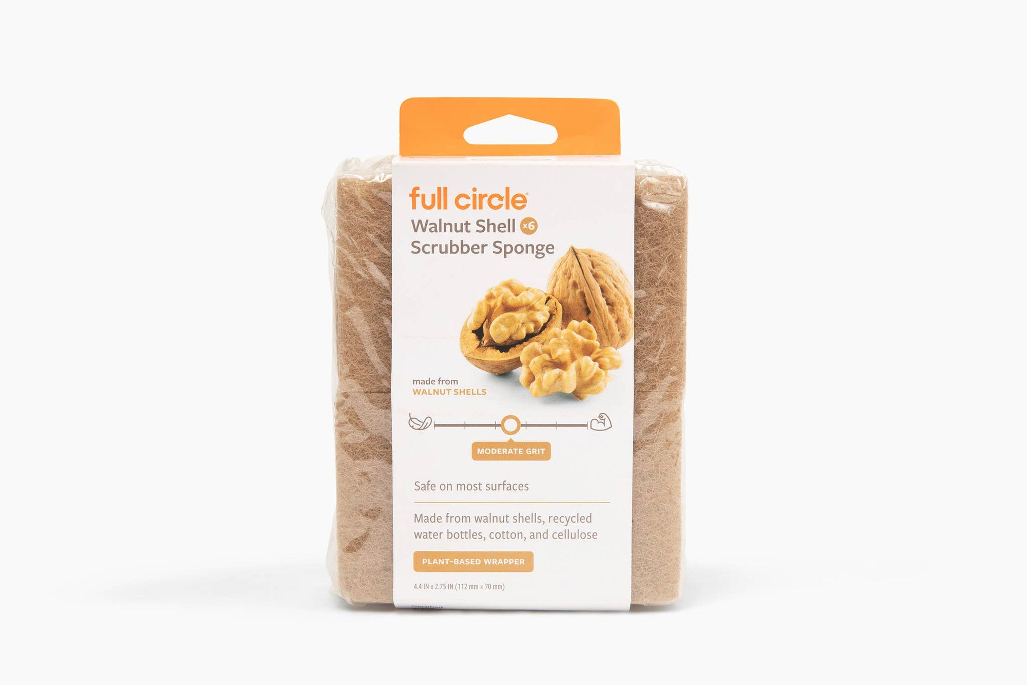 Walnut Shell Scrubber Sponge (6pk)