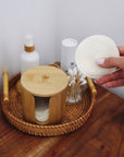 Me Mother Earth - Bamboo Storage Box + Hemp Cotton Rounds | Zero Waste Beauty
