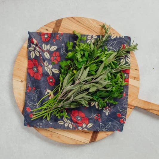 Bees Wrap Beeswax Reusable Bread Wrap - Botanical Print