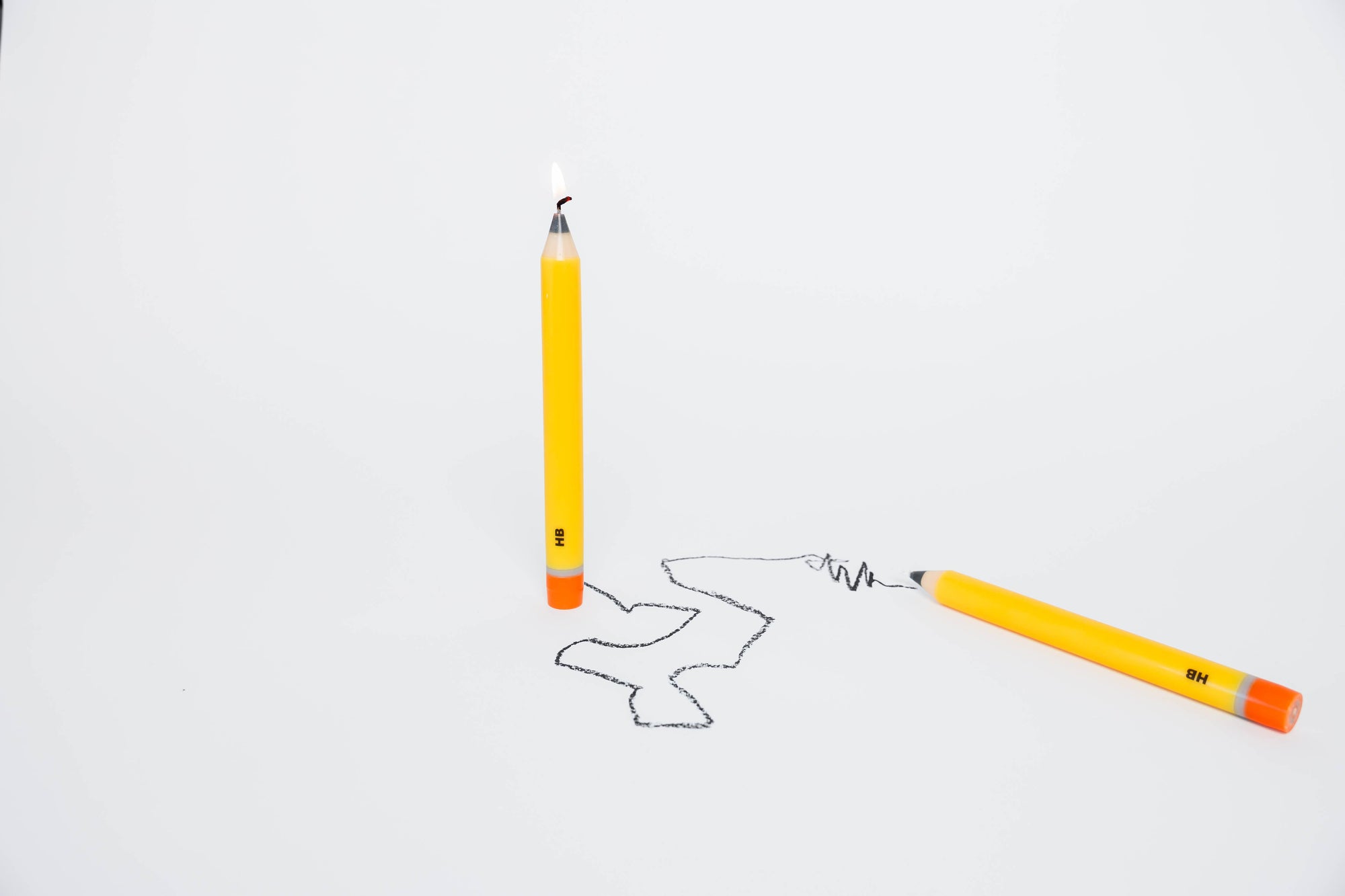Pencil Taper Candles – HB Yellow (2 pack)