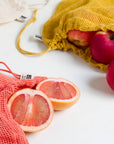 Le Marche Coral Mesh Produce Bags Set of 3