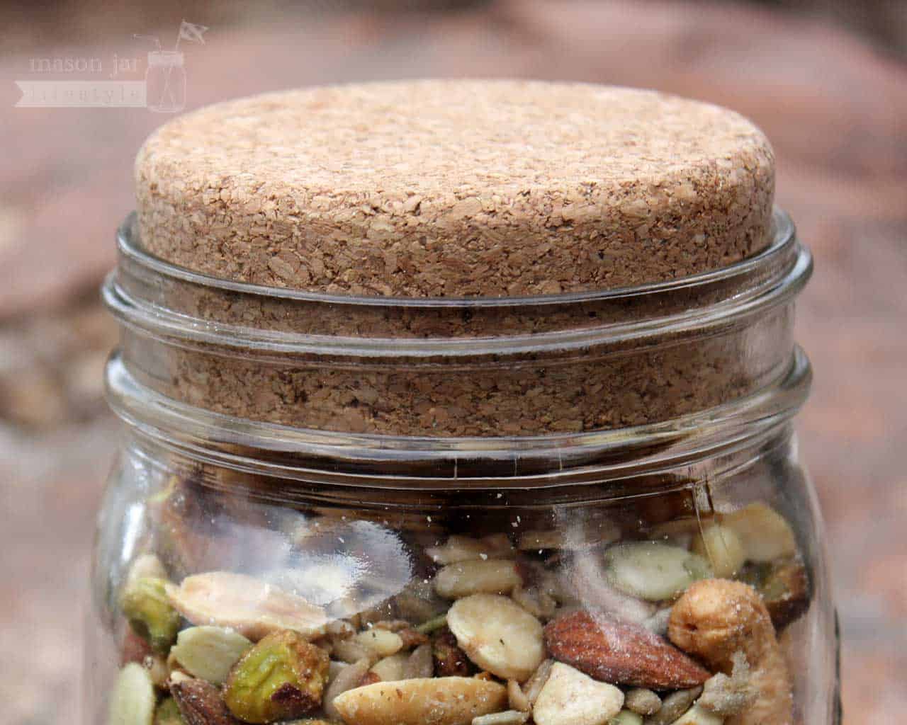 Mason Jar Lifestyle - Cork Lid / Stopper for Mason Jars 4 Pack