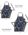 Urban Infant - Little Helper Kids Apron, Washable Cotton/Poly - Bears