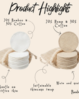 Reusable Facial Round | Bamboo or Hemp