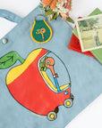 3P4 x Richard Scarry® - Apple Car Market Tote