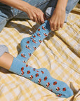 Socks that Protect Pollinators (Blue Ladybugs)