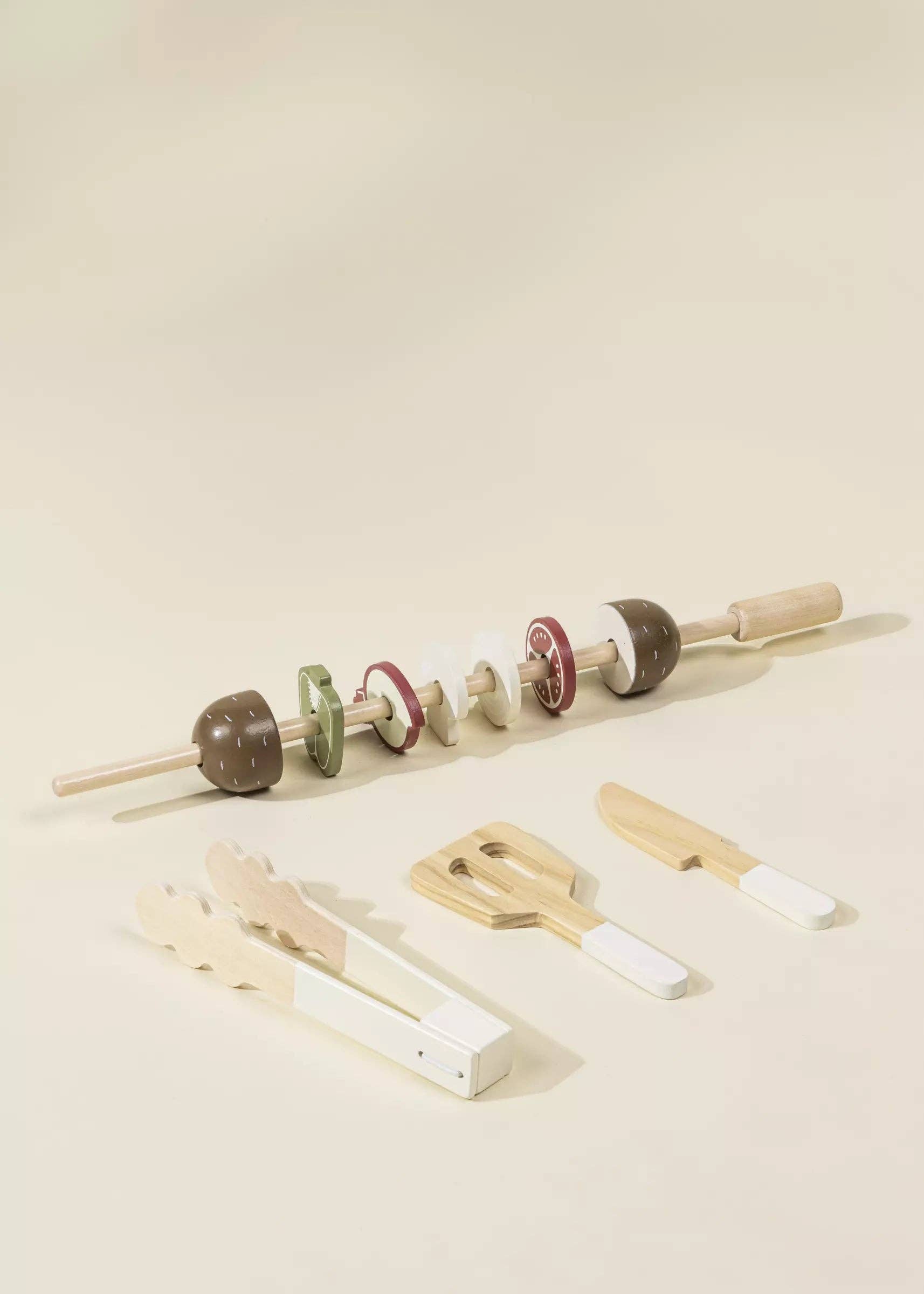 Wooden Barbecue Playset and Accessories