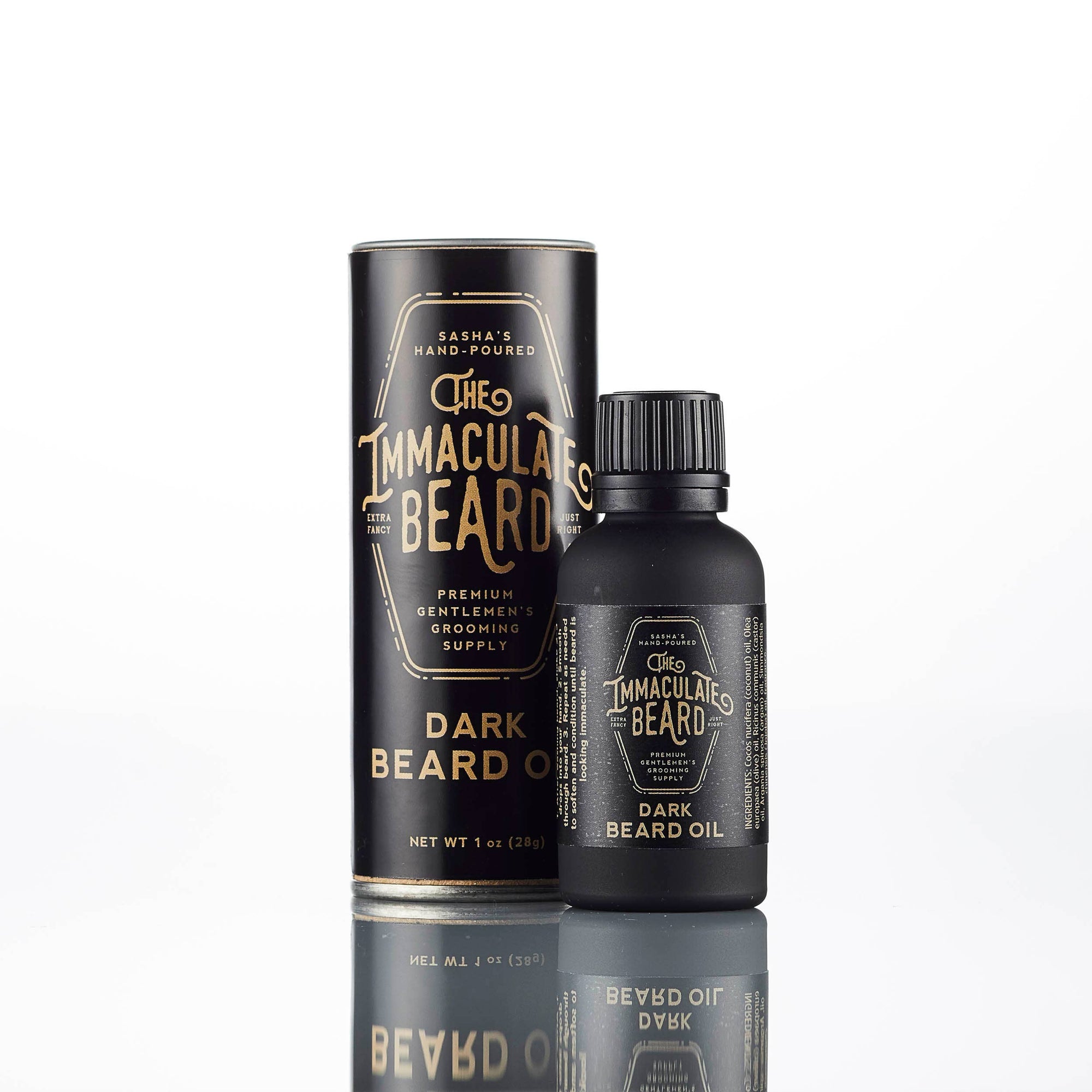 DARK Beard Oil | Tobacco, Caramel, Honey &amp; Rose