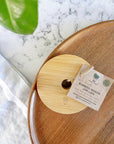 Me Mother Earth - Wide Mouth Bamboo Mason Jar Lids