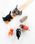 The Winding Road - Ornament - Little Felt Cats - 5 Assorted Pieces