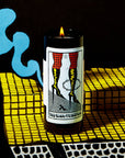 Tarot Candle, High Priestess, 6" Tall & 60 Hr Burn, Berries