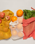 Le Marche Coral Mesh Produce Bags Set of 3