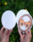 Polyphemus Moth Oval Greeting Card