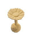 Natural rubber Rattle Daisy - Yellow
