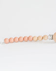 Beaded Wooden & Silicone Pacifier Clip