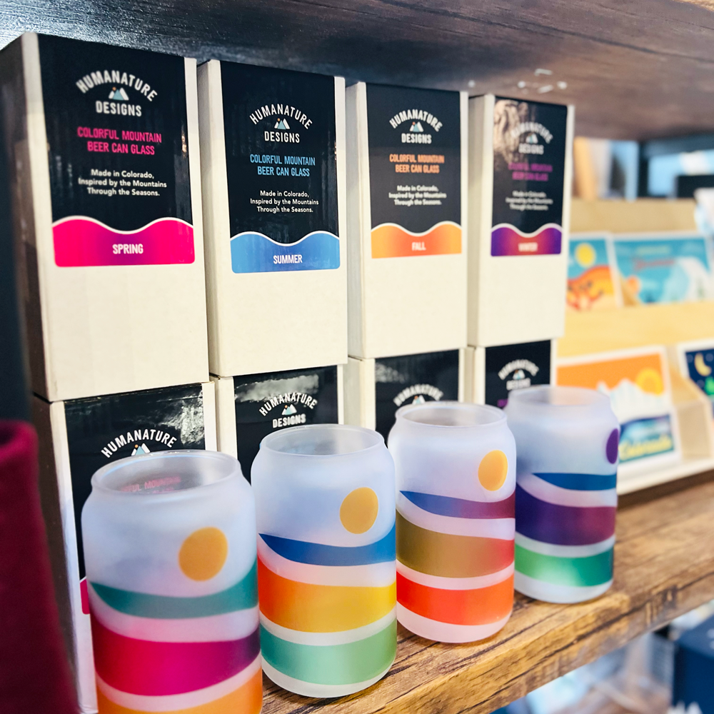 Human Nature Designs - Colorful Mountain Beer Glass - Colorful Glassware