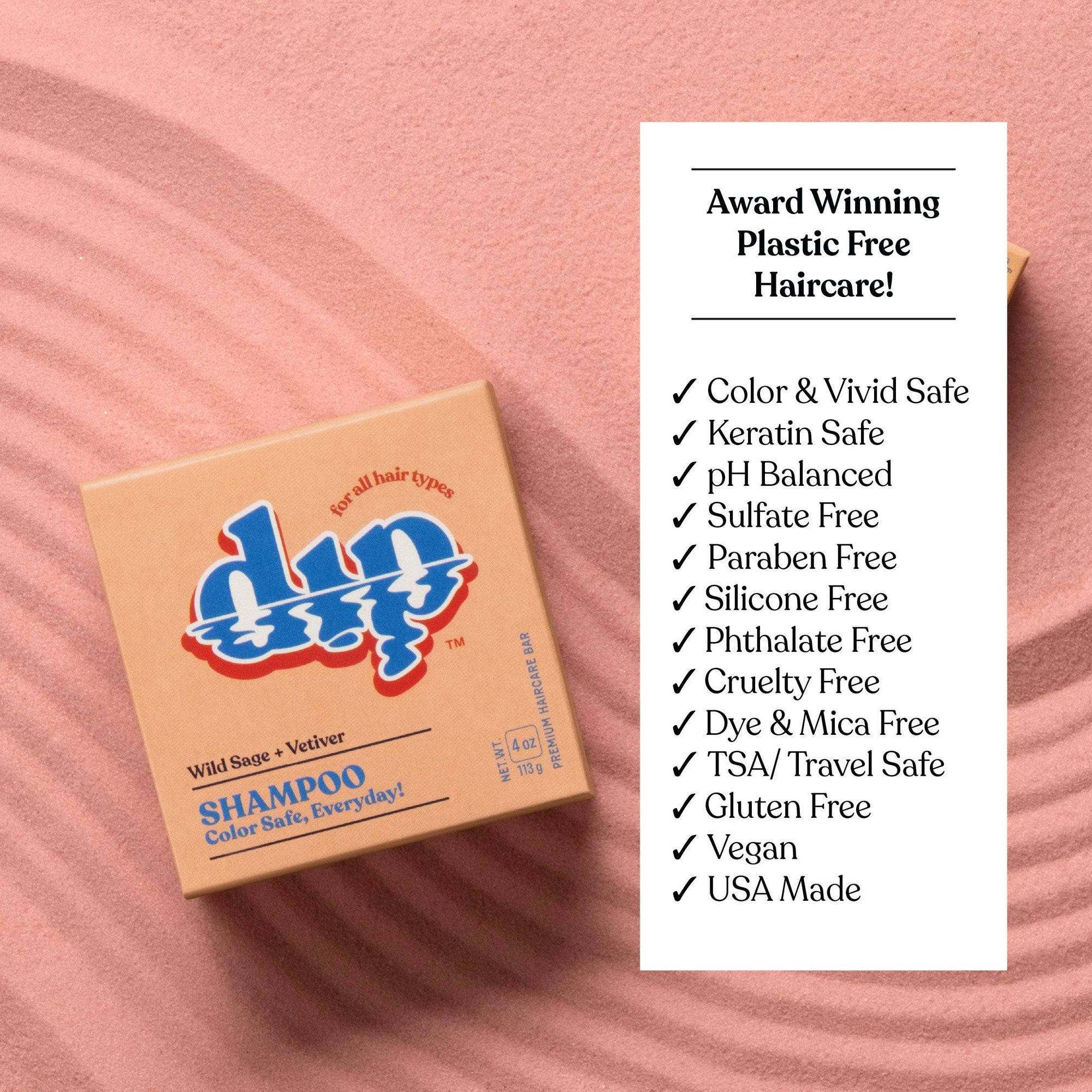 Dip - Color Safe Shampoo Bar for Every Day - Wild Sage &amp; Vetiver