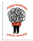Badge Bomb - Overthinking World Champion Rectangle Magnet
