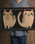 Danica Studio Meow Meow Coir Fiber Printed Doormat