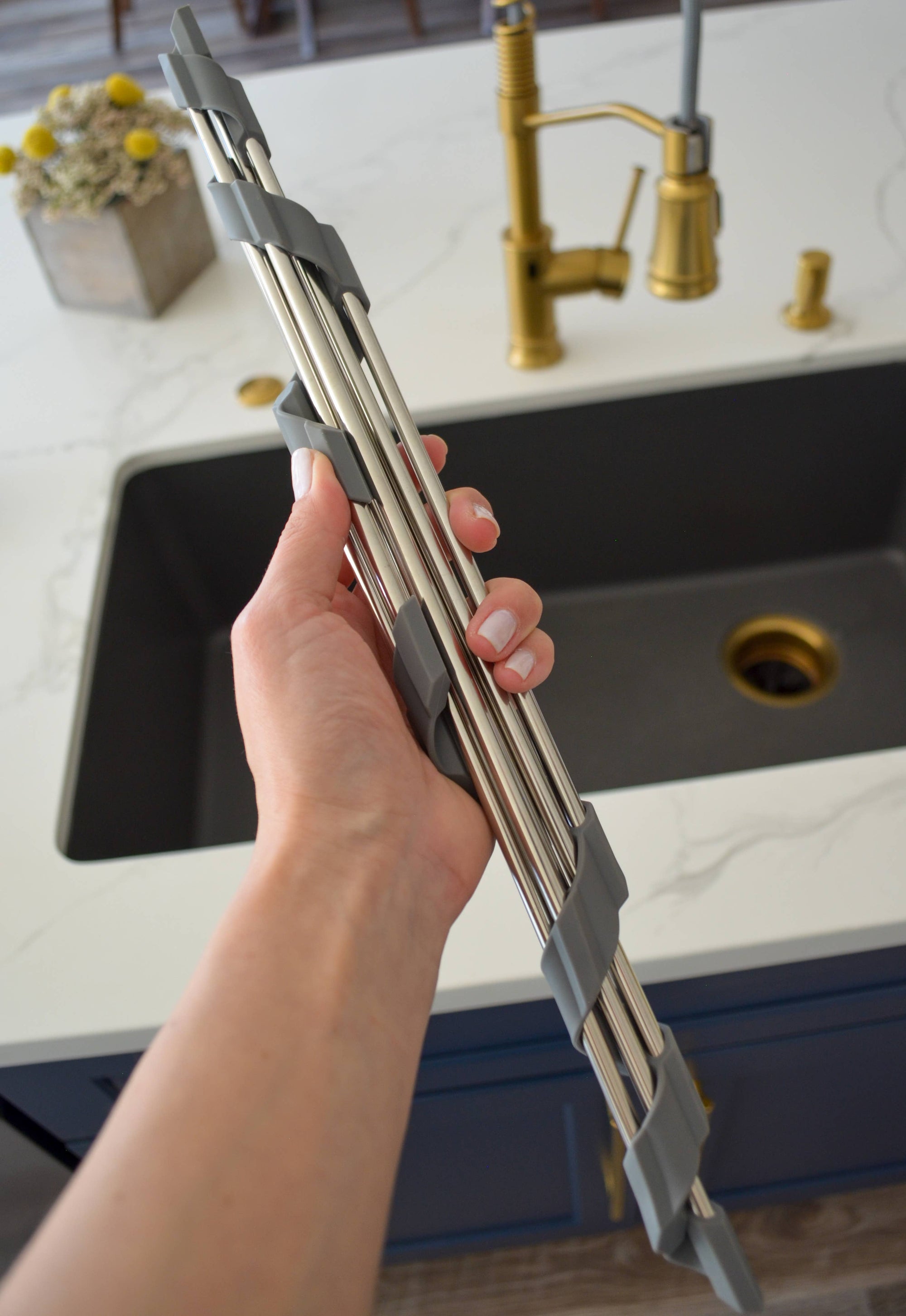 Me Mother Earth - Corner Roll-Up Sink Rack | Shower Rack | Plastic Free