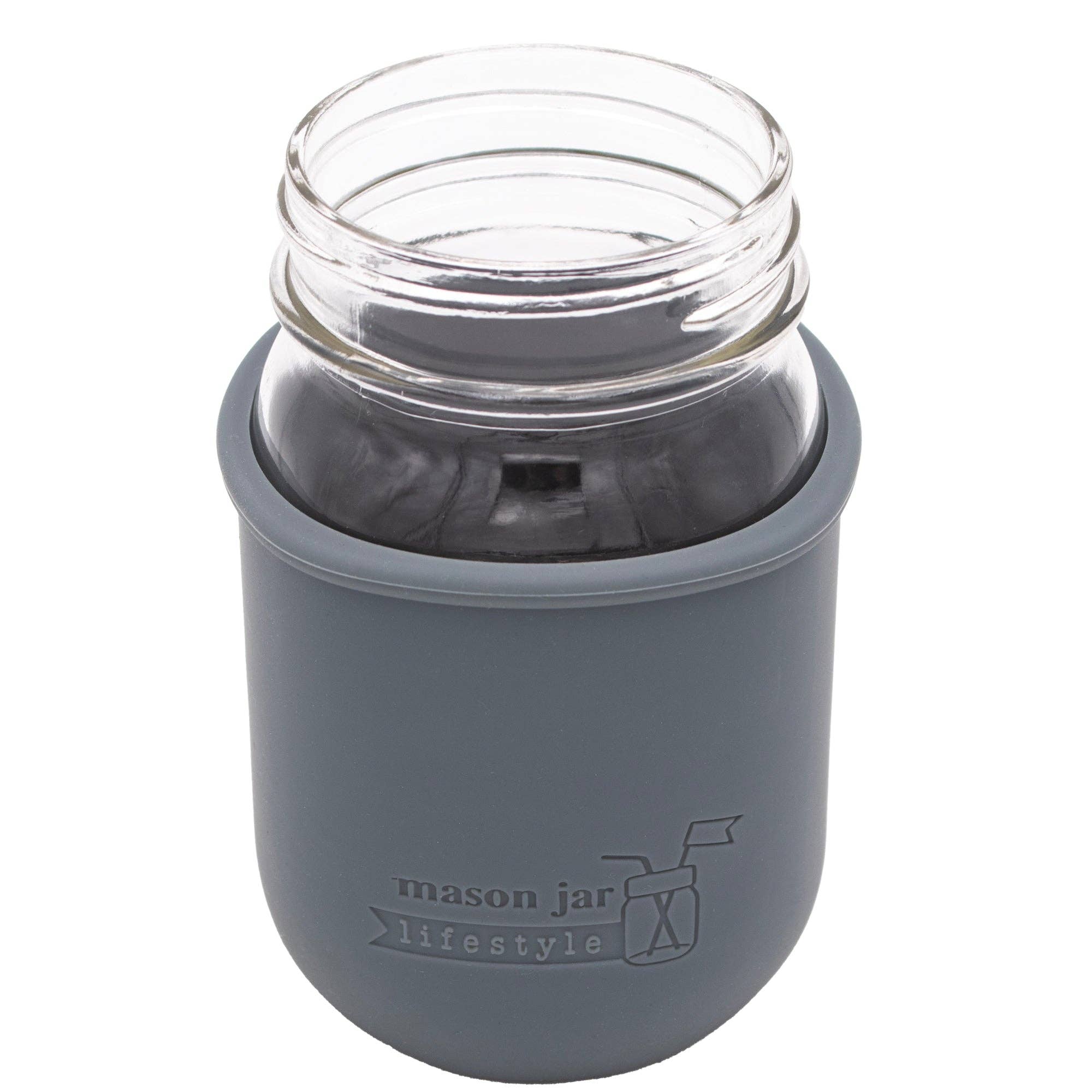 Silicone Sleeve for Regular Mouth Pint 16oz Mason Jars