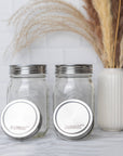 Jarware Stainless Steel Mason Jar Lids, Set of 8