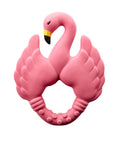 Natural rubber Teether Flamingo - Pink