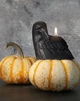 Crow Candle – 100% Beeswax – Black – 4” Handcrafted