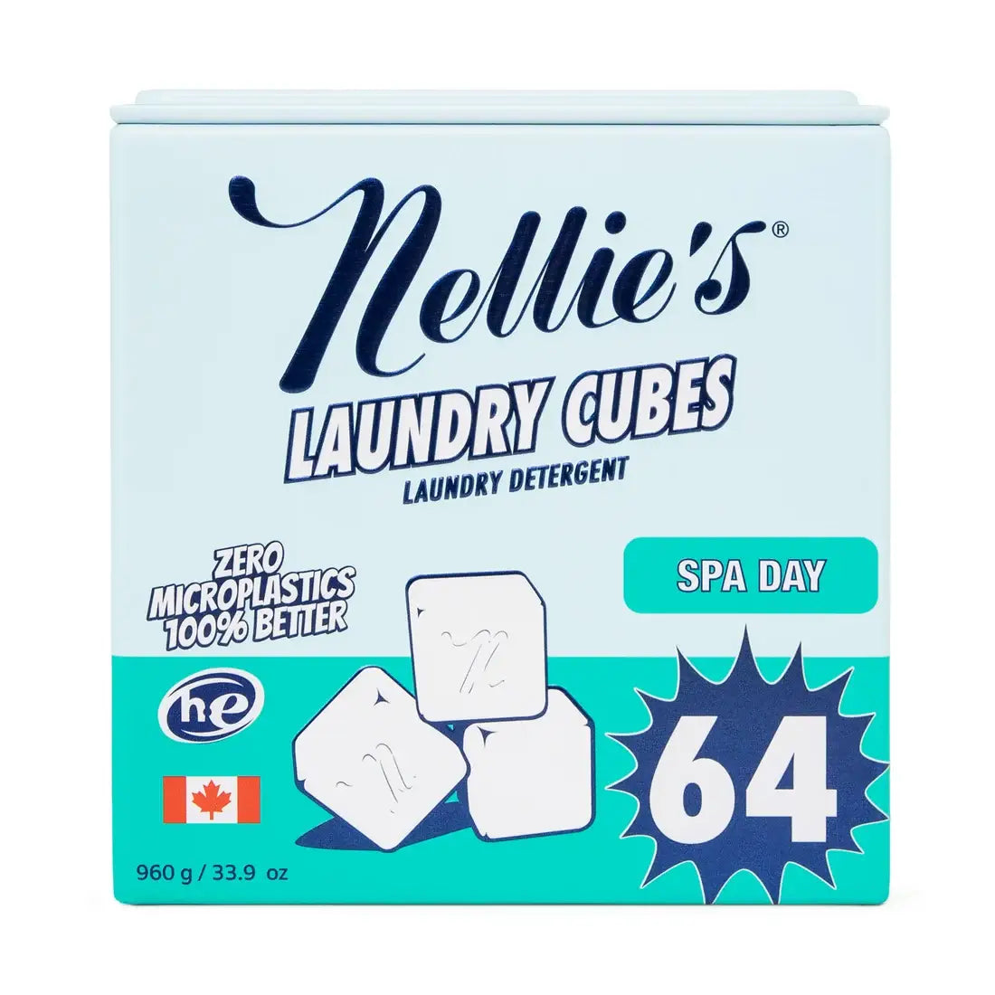 Laundry Cubes - Plastic Free - 64 Load Tin - Spa Day