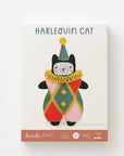 Harlequin Cat Felt Doll Kit