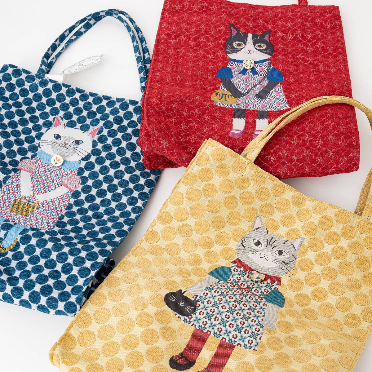 Kusuguru "Honey Bean Princes" Jacquard Tote Premium Chenille
