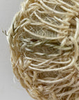 fort & field - Round sisal scrubber ball sponge w/ handle kitchen bath