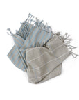 Gobi Tea Towel - 2 Pcs/Pack - Tourmaline / Grey