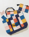 Checkered Canvas Tote Bag