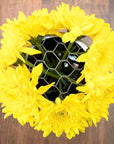 Galvanized Metal Flower Organizer Frog Lid for Mason Jars